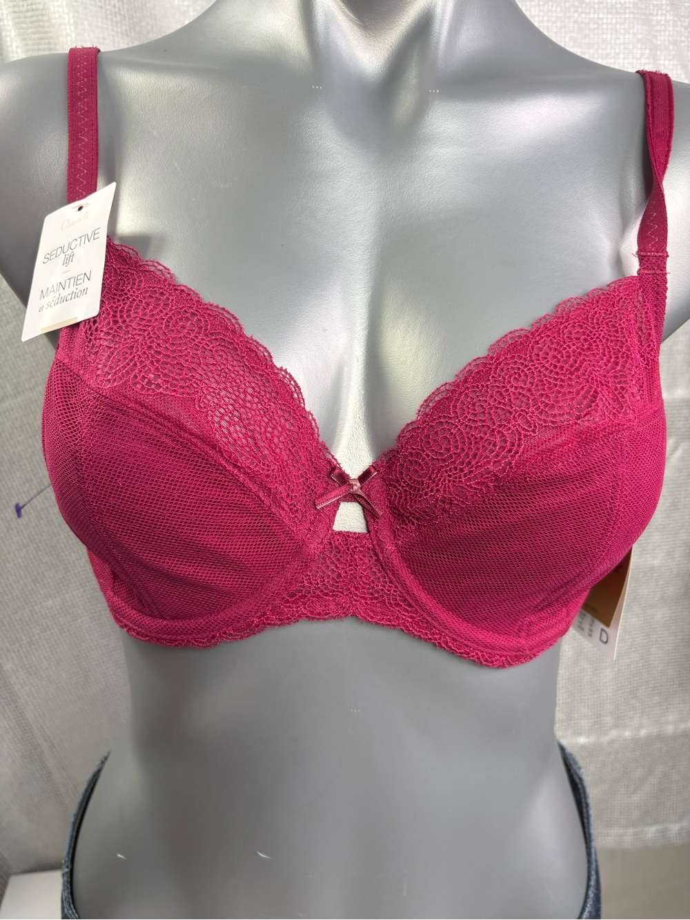 Chantelle 2731 Le Marais Seductive Lift Underwire Bra in Fuchsia 34D NWT